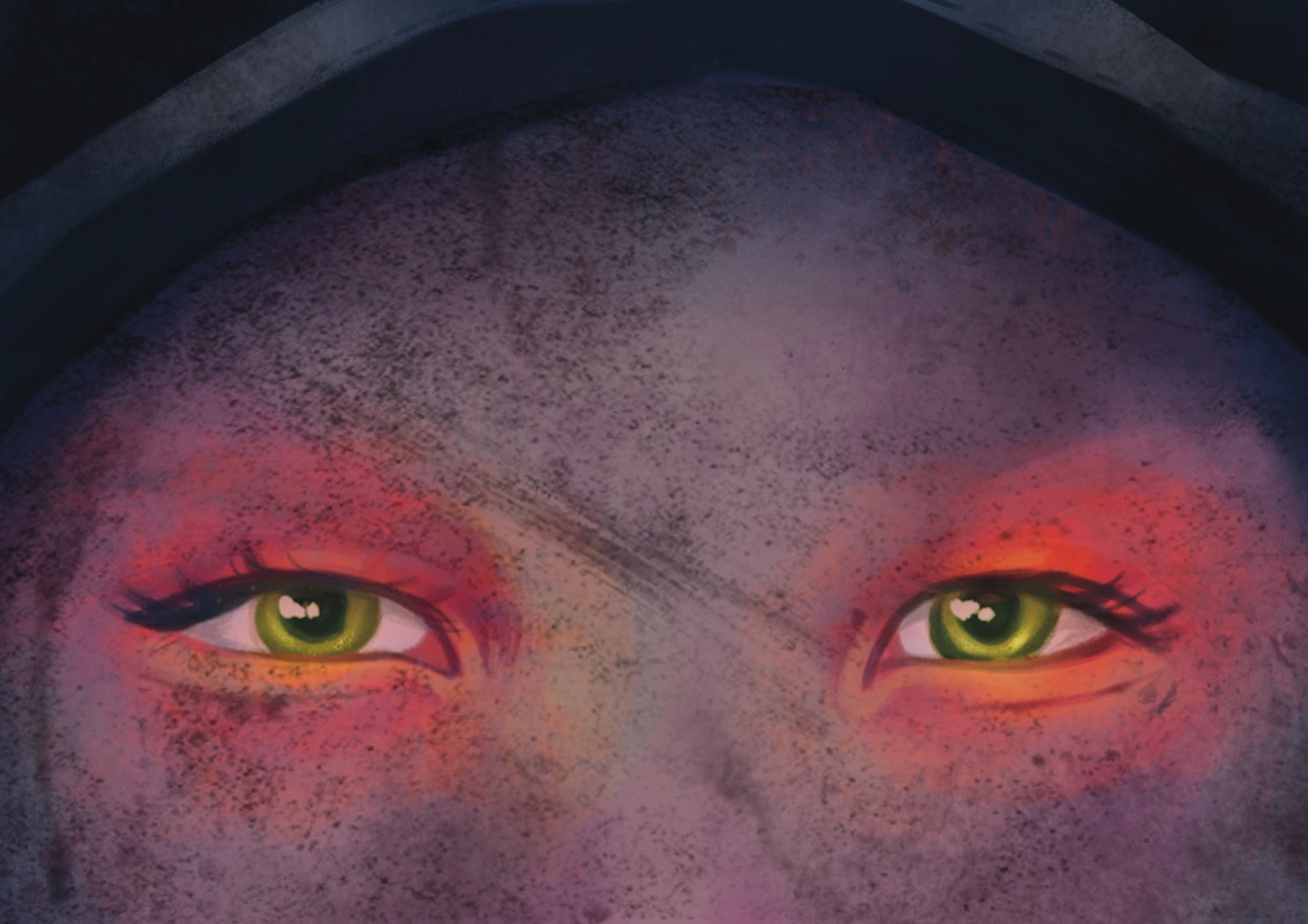 Detalle de la mirada de Clàudia